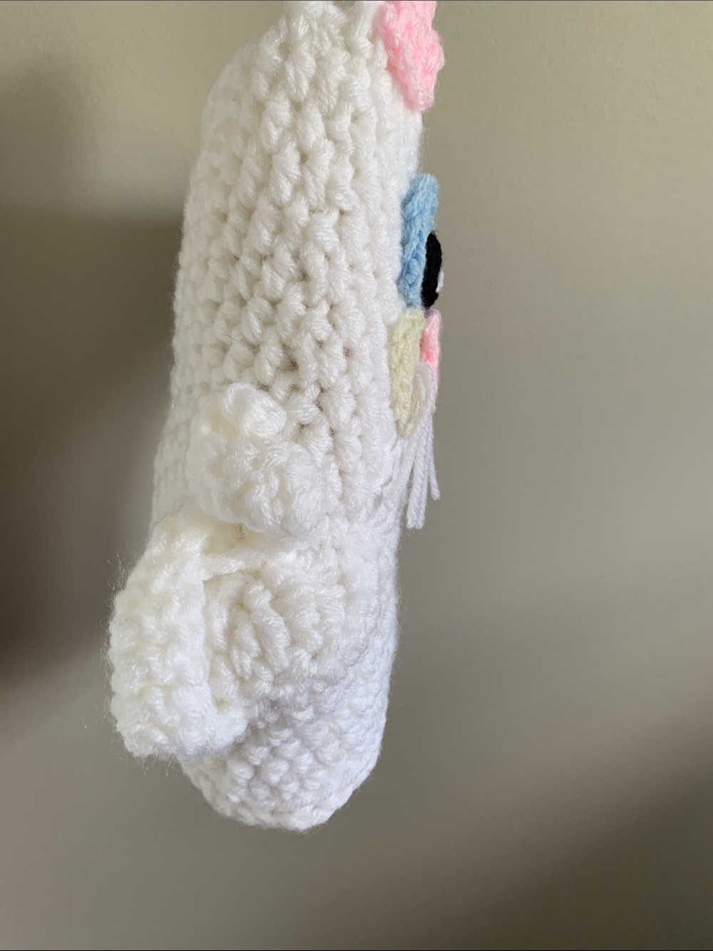 Handmade White Cat Stocking - Picture 3 of 4